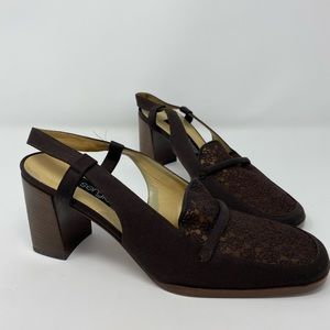 NWOT Vintage Sergio Rossi Slingback Heels